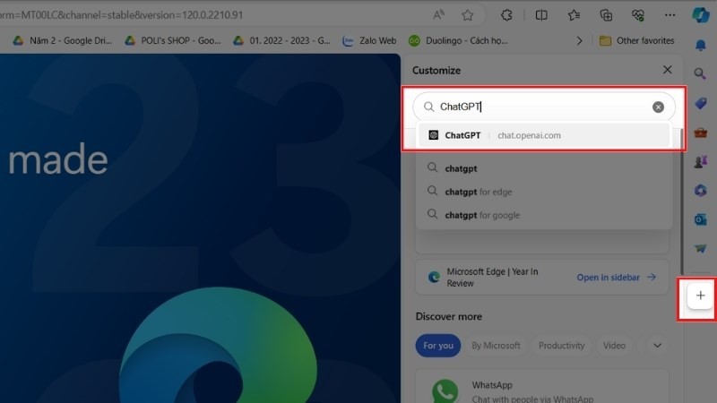 Thêm ChatGPT vào thanh Sidebar Microsoft Edge giúp bạn truy cập nhanh hơn Thêm ChatGPT vào thanh Sidebar Microsoft Edge giúp bạn truy cập nhanh hơn