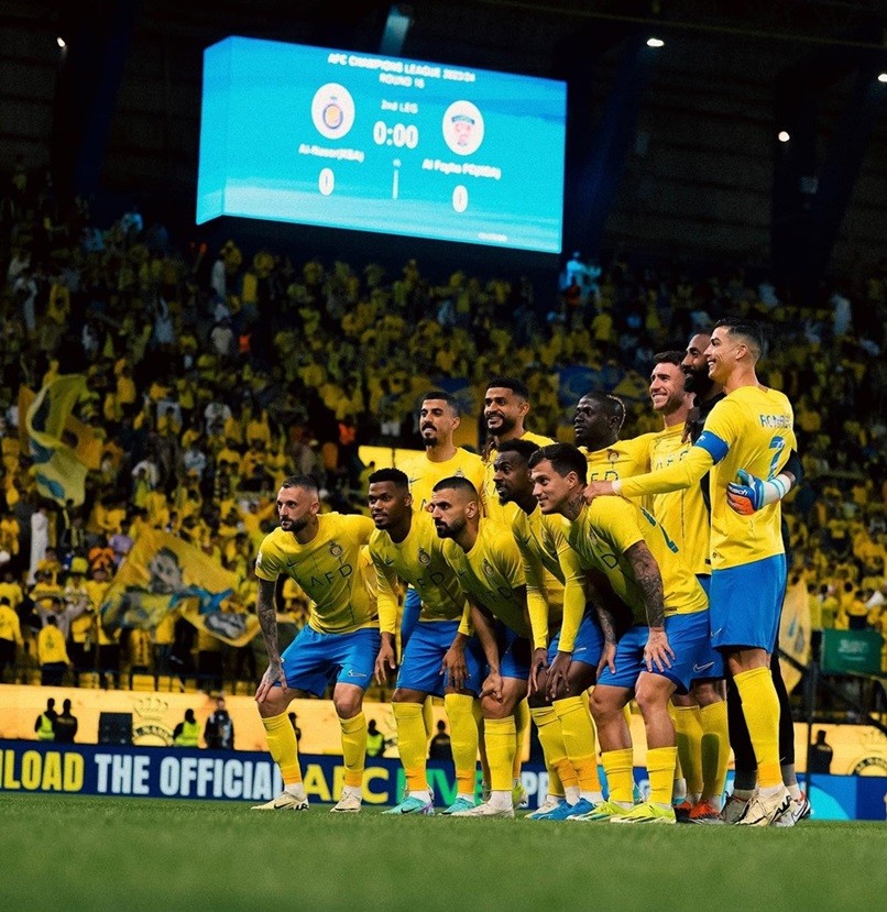 Đội hình xuất phát của chủ nhà Al Nassr. 