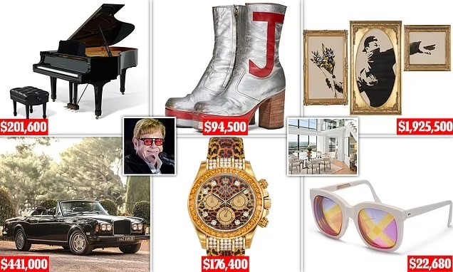 Christie’s tổ chức bán đấu giá bộ sưu tập đồ dùng cá nhân của danh ca Elton John Christie’s tổ chức bán đấu giá bộ sưu tập đồ dùng cá nhân của danh ca Elton John