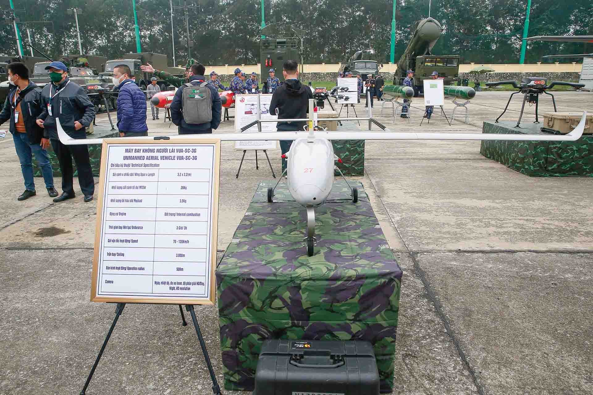 Sản phẩm máy bay không người lái do Việt Nam nghiên cứu và chế tạo. (Ảnh: Lim Dim) Sản phẩm máy bay không người lái do Việt Nam nghiên cứu và chế tạo. (Ảnh: Lim Dim)