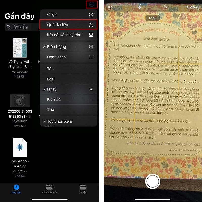 3 cách Scan trên iPhone siêu tiện lợi mà bạn không nên bỏ qua 3 cách Scan trên iPhone siêu tiện lợi mà bạn không nên bỏ qua