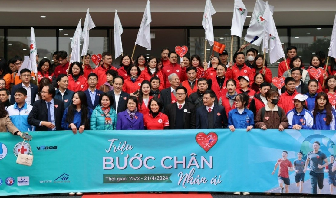 Phát động chiến dịch 'Triệu bước chân nhân ái', mục tiêu thu hút 70.000 người tham gia vận động thể thao