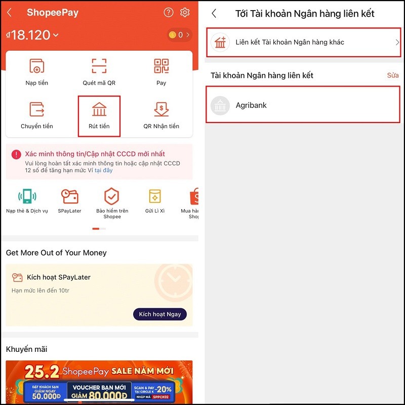 Rút tiền từ ShopeePay về tài khoản ngân hàng chỉ với vài bước đơn giản Rút tiền từ ShopeePay về tài khoản ngân hàng chỉ với vài bước đơn giản