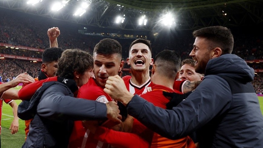 Hình ảnh trận đấu Inaki Williams, Nico Williams lập công, Athletic Bilbao vào chung kết Cup Nhà vua Tây Ban Nha