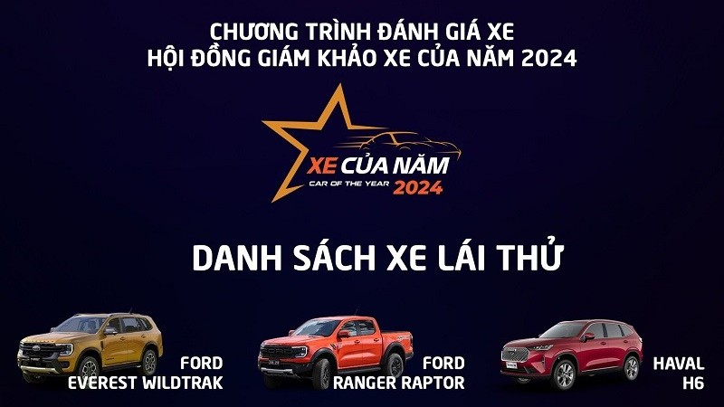 Xe của năm 2024 tổ chức lái thử xe dành cho Hội đồng Giám khảo