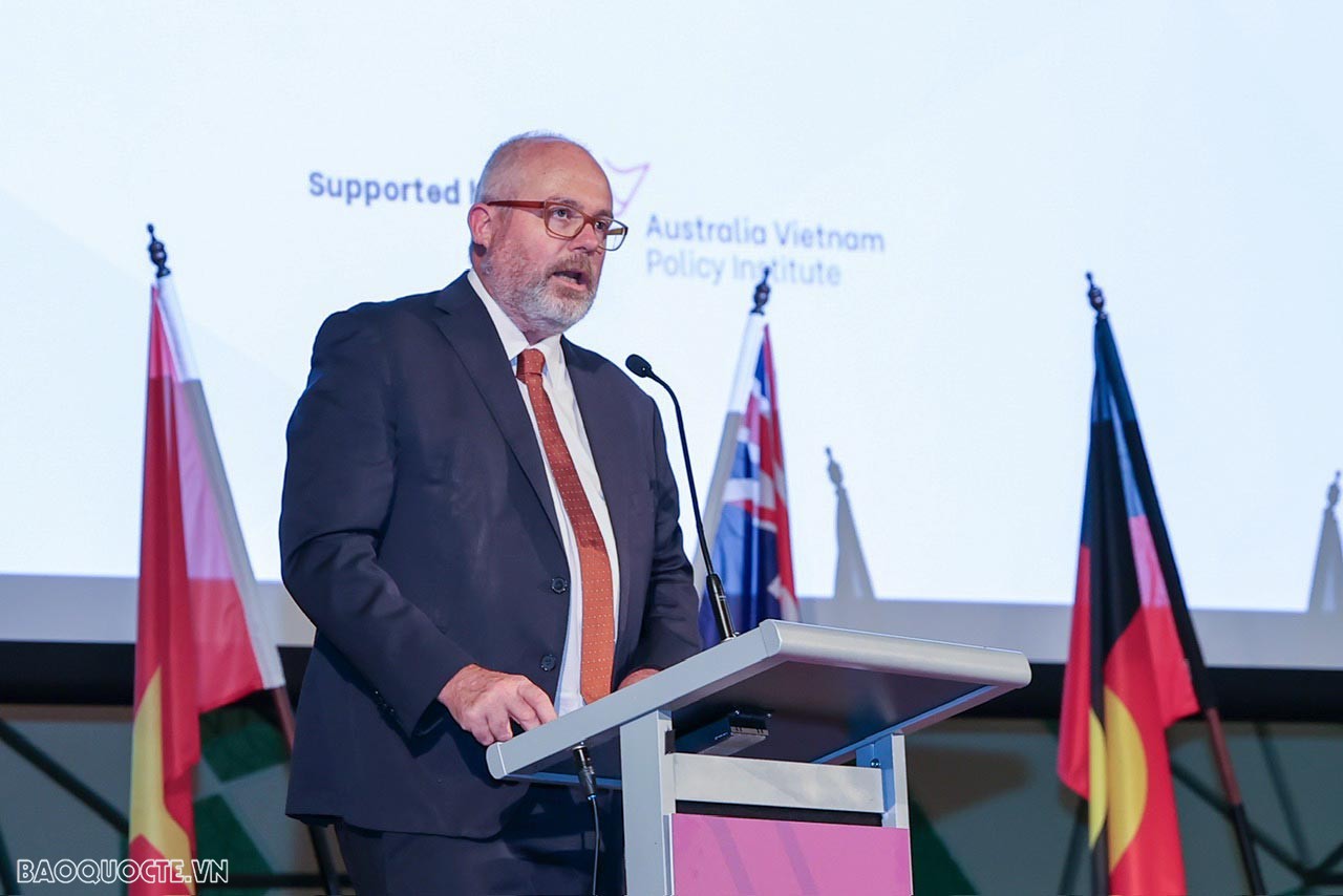 Thủ tướng Phạm Minh Chính dự Diễn đàn doanh nghiệp Việt Nam-Australia, kêu gọi doanh nghiệp hai nước đầu tư sang nhau Thủ tướng Phạm Minh Chính dự Diễn đàn doanh nghiệp Việt Nam-Australia, kêu gọi doanh nghiệp hai nước đầu tư sang nhau