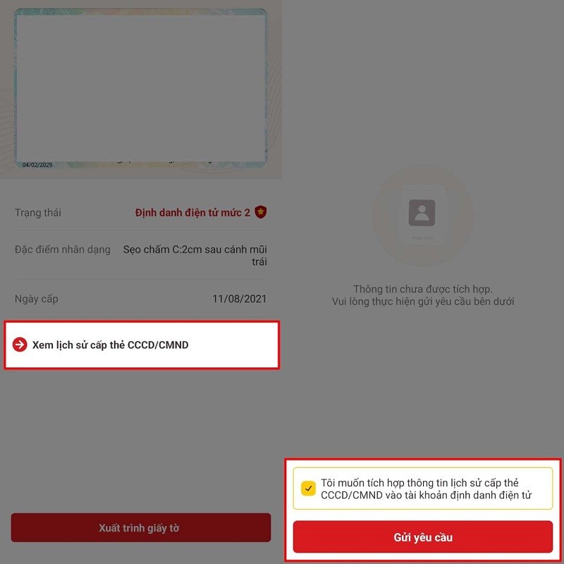 Xem lịch sử cấp thẻ CCCD/CMND trên VNeID đơn giản, nhanh chóng Xem lịch sử cấp thẻ CCCD/CMND trên VNeID đơn giản, nhanh chóng