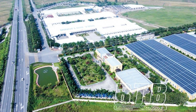 Cụm công nghiệp Đô Lương (Đông Hưng). Ảnh: KHẮC DUẨN