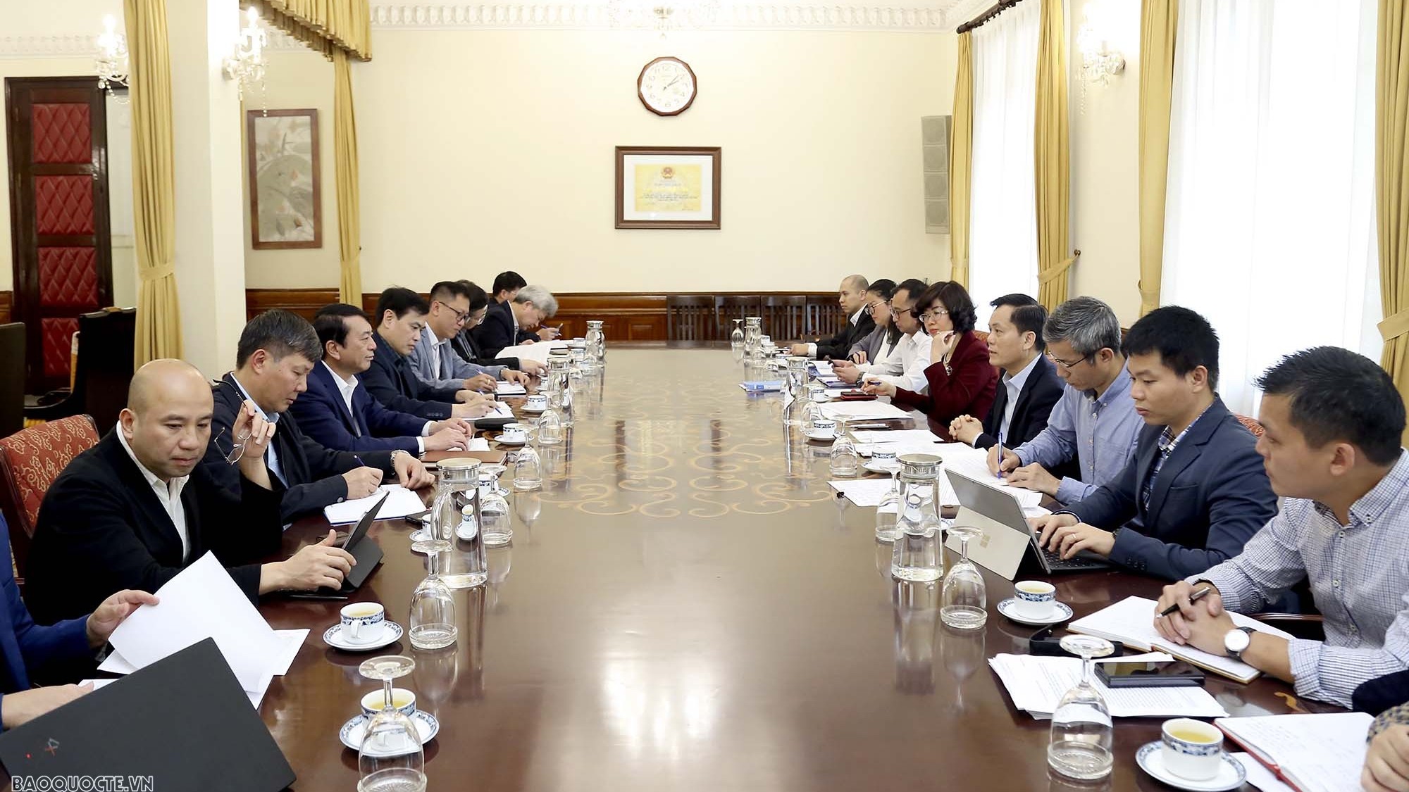 Bộ Ngoại giao và tỉnh Cao Bằng trao đổi đồng tổ chức Hội nghị quốc tế Công viên địa chất toàn cầu