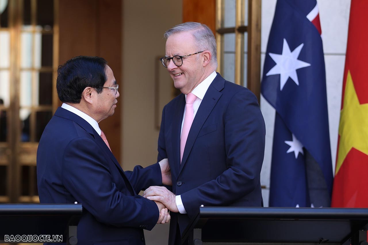 Việt Nam-Australia chính thức nâng cấp quan hệ lên Đối tác chiến lược toàn diện Việt Nam-Australia chính thức nâng cấp quan hệ lên Đối tác chiến lược toàn diện