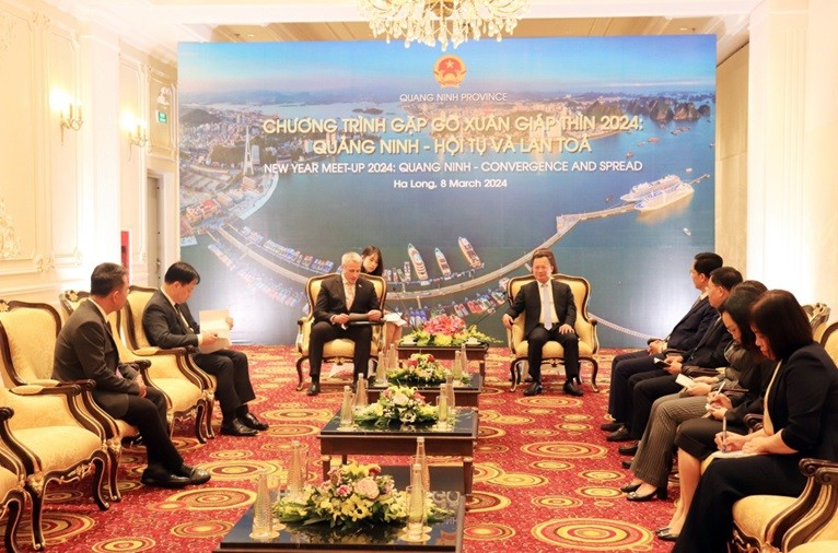 Chủ tịch UBND tỉnh Quảng Ninh tiếp Đại sứ, đại diện các nước và Hiệp hội Doanh nghiệp châu Âu tại Việt Nam