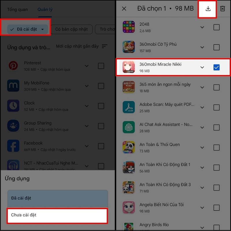 Cách xem và khôi phục ứng dụng đã xóa trên Android siêu đơn giản