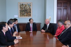 Thủ tướng Phạm Minh Chính tiếp Chủ tịch Hội Hữu nghị New Zealand-Việt Nam