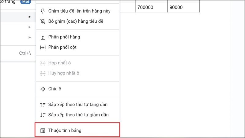 Cách chỉnh sửa bảng trên Google Docs đơn giản mà có thể bạn chưa biết