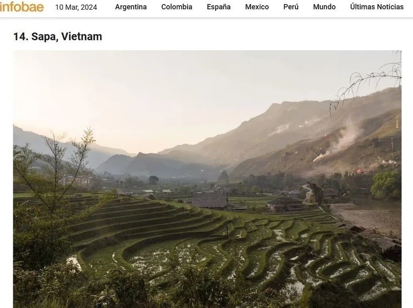 Báo Argentina bình chọn Sa Pa là một trong số các thị trấn nhỏ đẹp nhất thế giới Báo Argentina bình chọn Sa Pa là một trong số các thị trấn nhỏ đẹp nhất thế giới