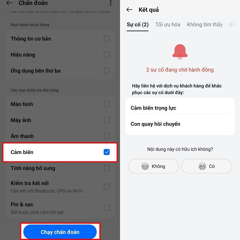 Cách kiểm tra cảm biến trên điện thoại OPPO siêu đơn giản Cách kiểm tra cảm biến trên điện thoại OPPO siêu đơn giản