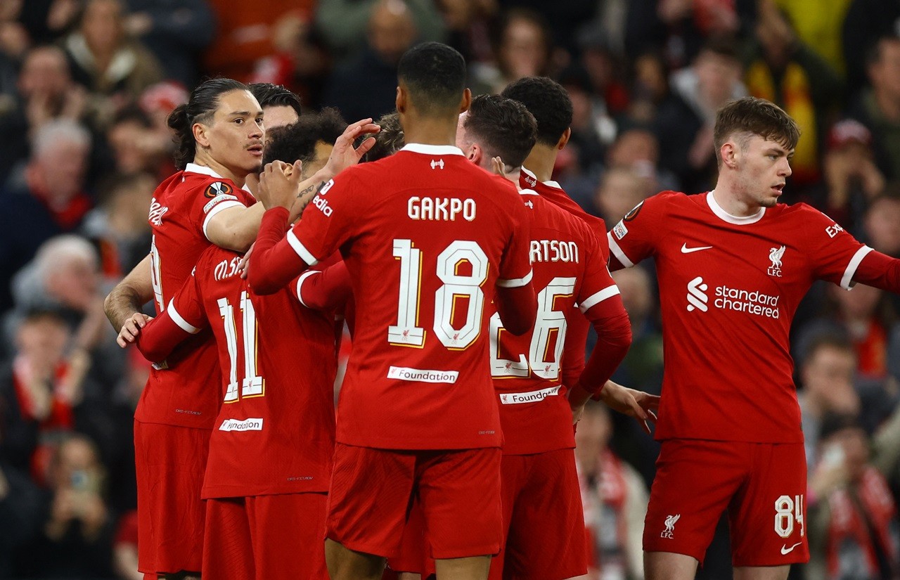 Europa League: Hình ảnh trận đấu các cầu thủ Liverpool ghi 6 bàn thắng vào lưới Sparta Prague Europa League: Hình ảnh trận đấu các cầu thủ Liverpool ghi 6 bàn thắng vào lưới Sparta Prague