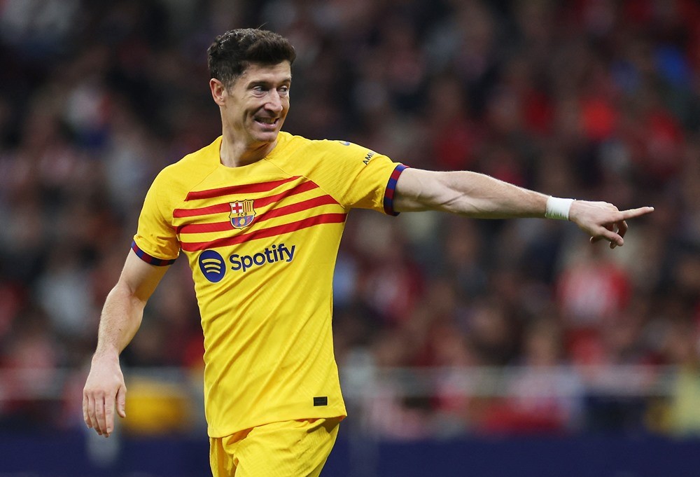 La Liga: Hình ảnh trận đấu Robert Lewandowski tỏa sáng rực rỡ, Barca thắng đậm Atletico
