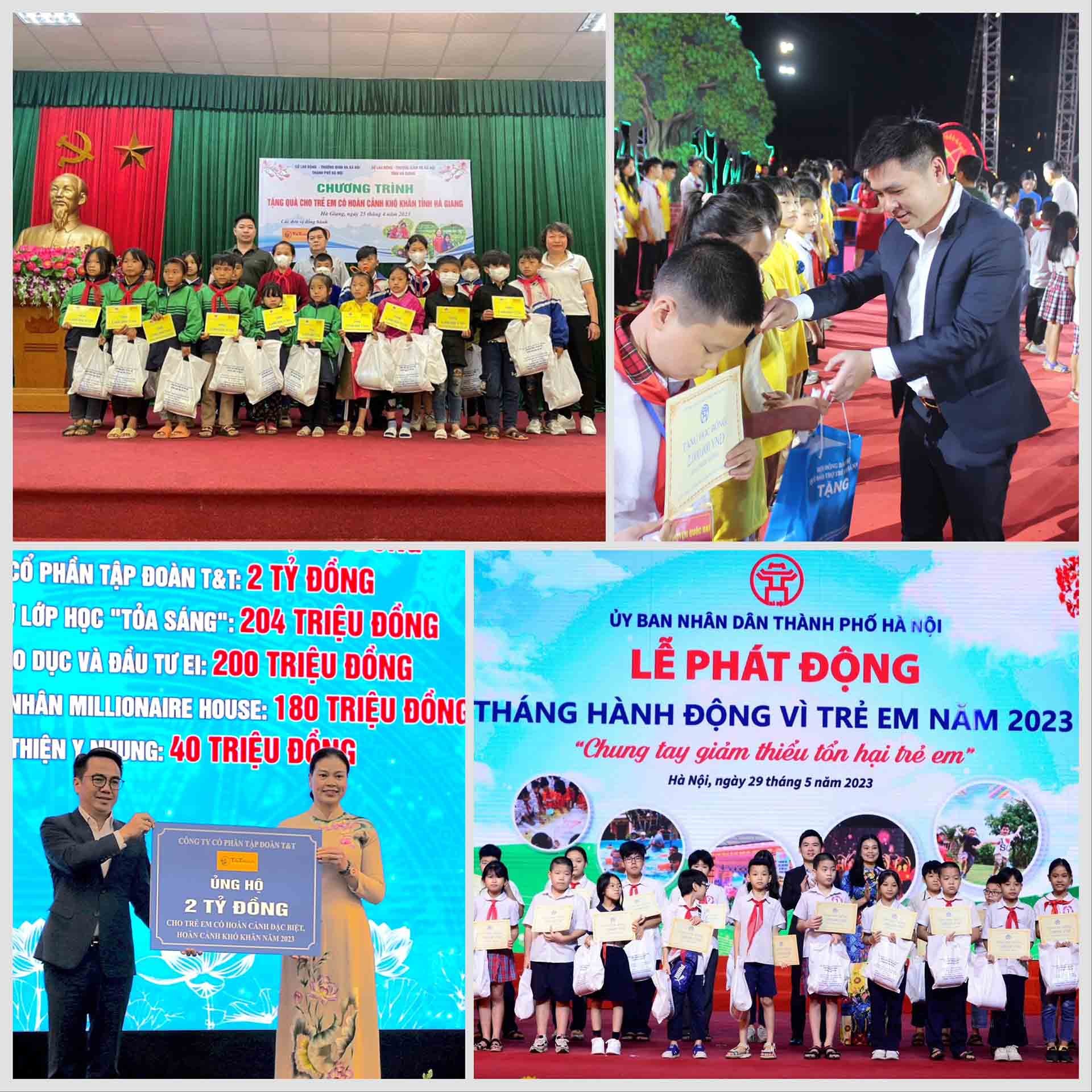 T&T Group luôn dành sự quan tâm đặc biệt đối với những hoàn cảnh khó khăn, trong đó có trẻ em nghèoỗ trợ trẻ em nghèo
