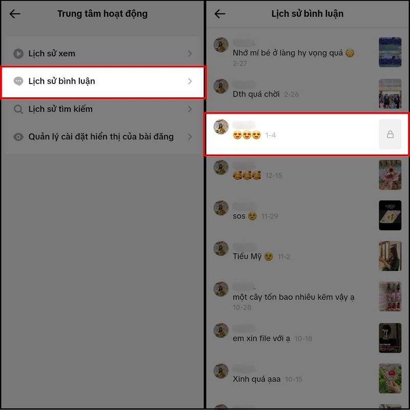 Cách xóa lịch sử bình luận trên TikTok siêu đơn giản Cách xóa lịch sử bình luận trên TikTok siêu đơn giản