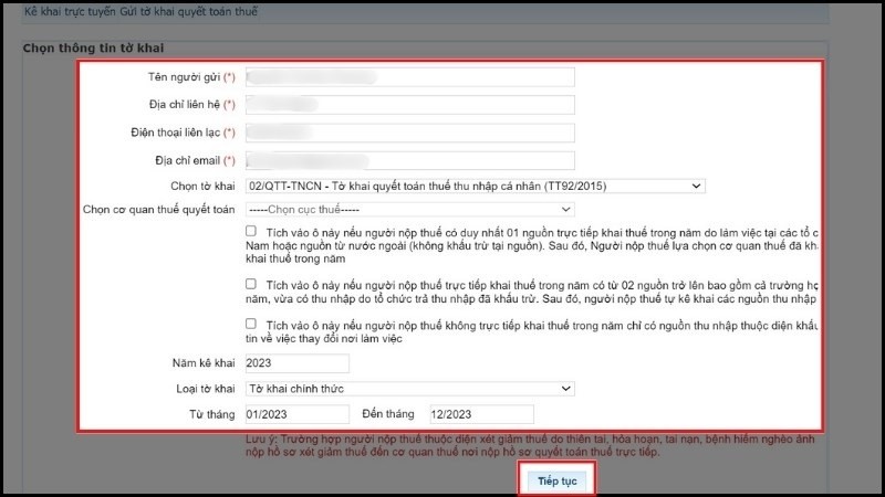 Cách tự quyết toán thuế thu nhập cá nhân online năm 2024