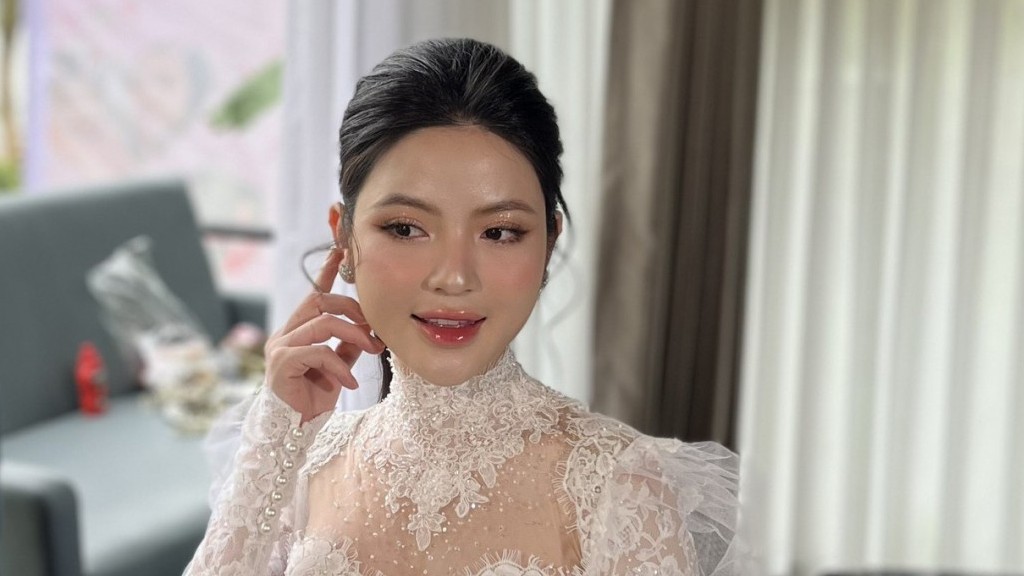 Hình ảnh cô dâu Chu Thanh Huyền xinh đẹp cùng trang phục cưới trong ngày trọng đại