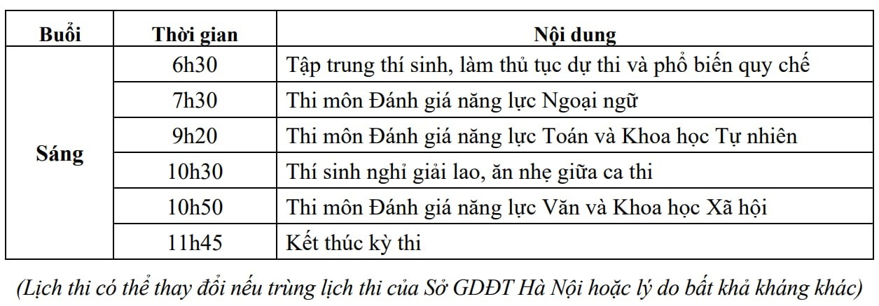 Lịch thi lớp 10 trường THPT Chuyên Ngoại ngữ Lịch thi lớp 10 trường THPT Chuyên Ngoại ngữ
