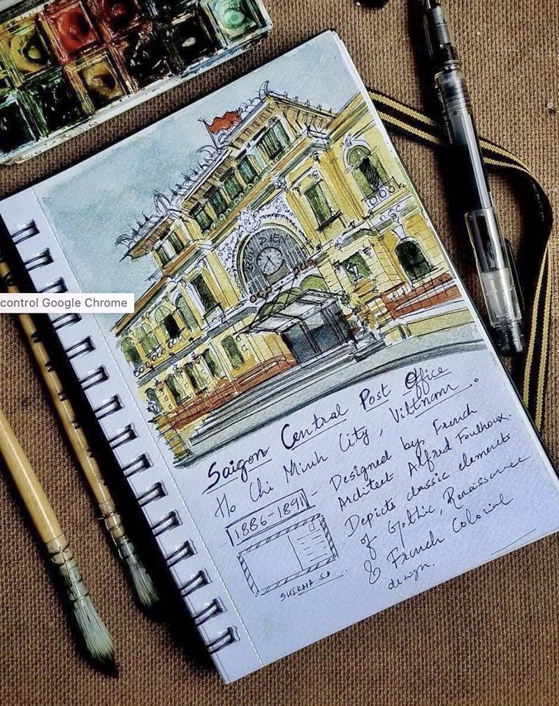 Một Việt Nam ấn tượng qua những bức ký hoạ của nhà văn nước ngoài Một Việt Nam ấn tượng qua những bức ký hoạ của nhà văn nước ngoài