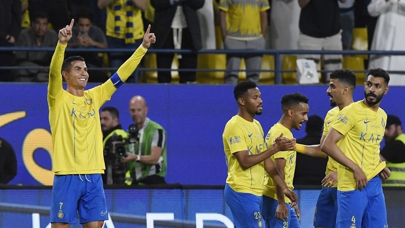 Saudi Pro League: Hình ảnh Cristiano Ronaldo lập hat-trick, Al Nassr thắng 5-1 Al Tai