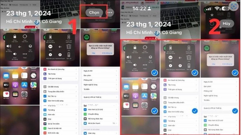 Cách ẩn và mở ảnh bị ẩn trên iPhone