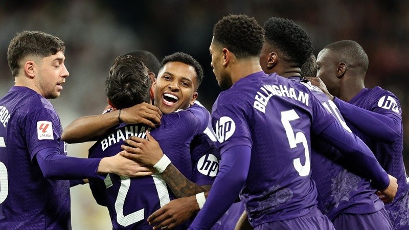 La Liga: Hình ảnh trận đấu Rodrygo ghi 2 bàn, Real Madrid thắng 2-0 Athletic Bilbao