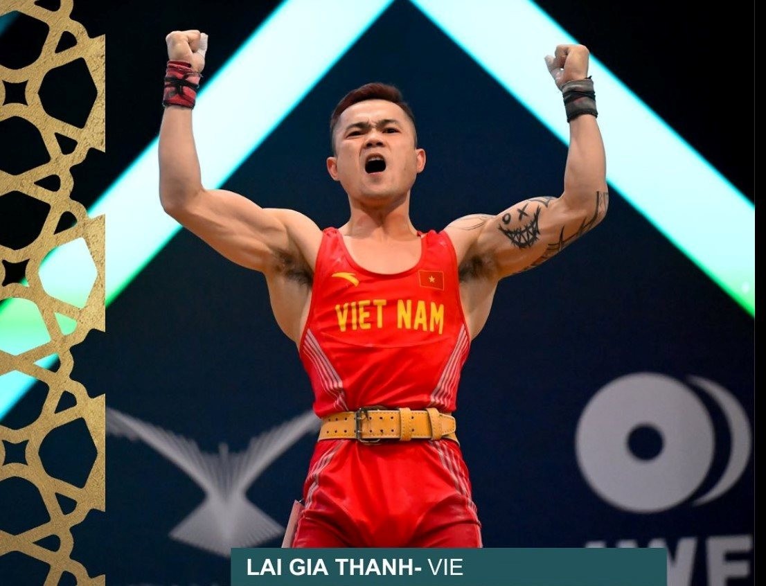 Cup cử tạ thế giới 2024: Lực sĩ Lại Gia Thành giành Huy chương vàng đơn nam