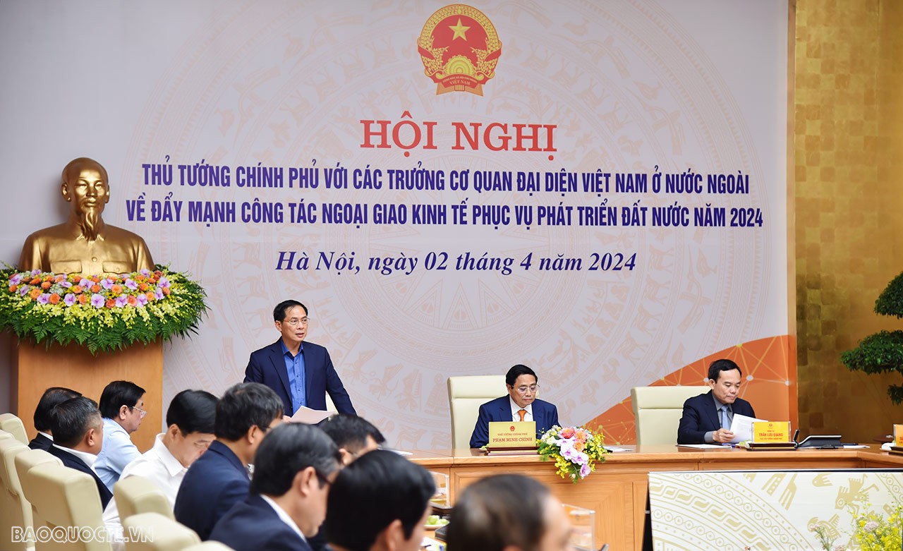 Khai mạc Hội nghị Thủ tướng chủ trì họp về đẩy mạnh công tác ngoại giao kinh tế phục vụ phát triển năm 2024