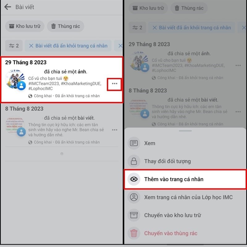 Khôi phục bài đăng bị ẩn trên Facebook chỉ với vài bước đơn giản