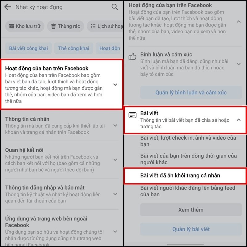 Khôi phục bài đăng bị ẩn trên Facebook chỉ với vài bước đơn giản