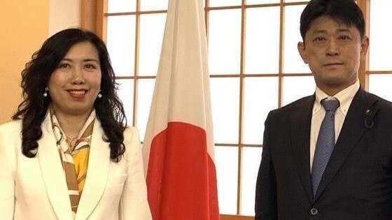 Thứ trưởng Ngoại giao Lê Thị Thu Hằng gặp người đồng cấp Nhật Bản Komura Masahiro