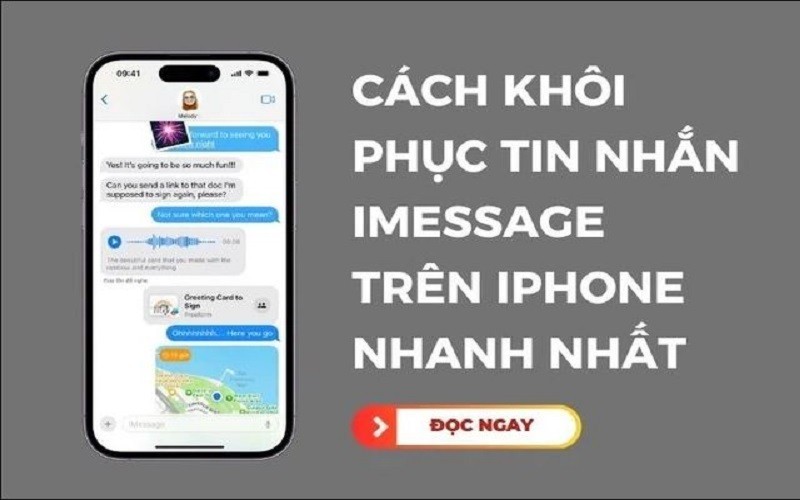 Bật mí cách khôi phục tin nhắn iMessage trên iPhone đơn giản nhất