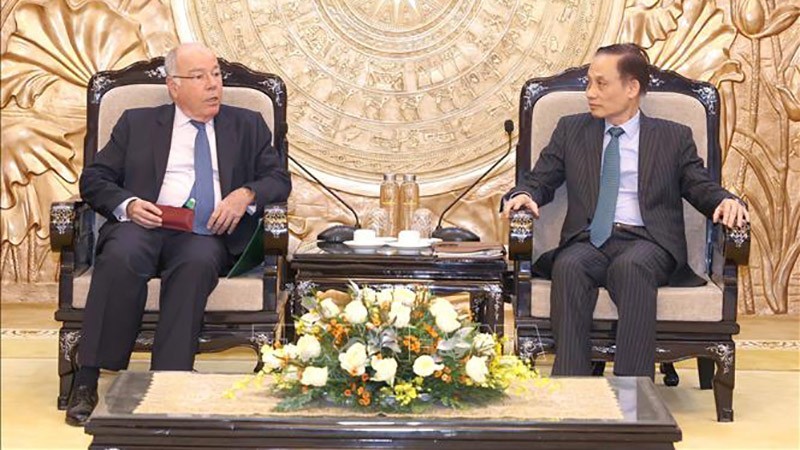 Trưởng ban Đối ngoại Trung ương Lê Hoài Trung tiếp Bộ trưởng Ngoại giao Brazil