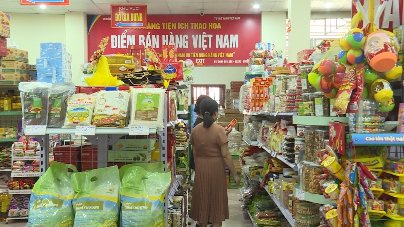 Sở Công Thương đẩy mạnh triển khai các hoạt động kích cầu tiêu dùng trên địa bàn tỉnh. (Nguồn: Truyền hình Thái Bình)