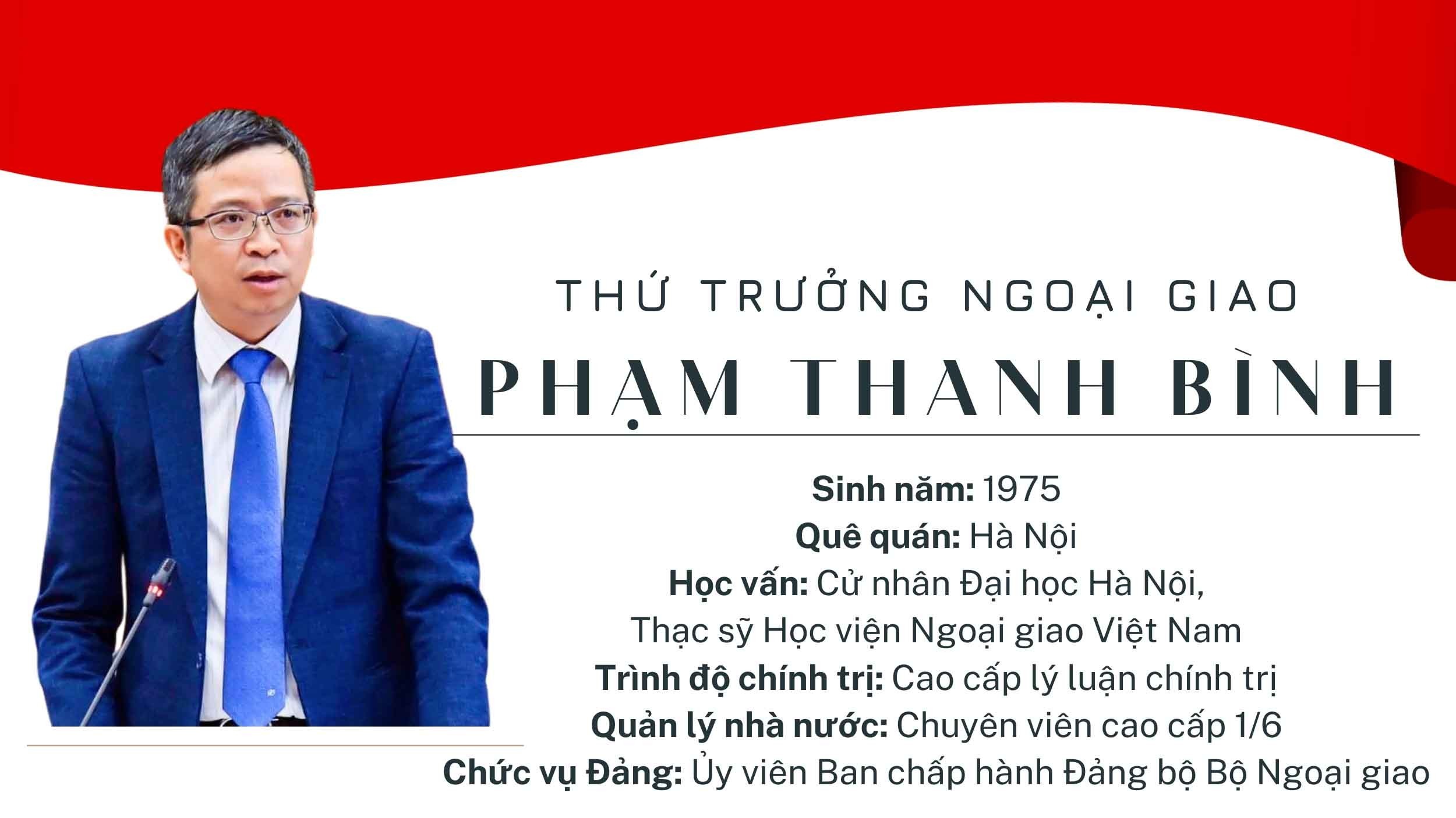 Tiểu sử Thứ trưởng Ngoại giao Phạm Thanh Bình