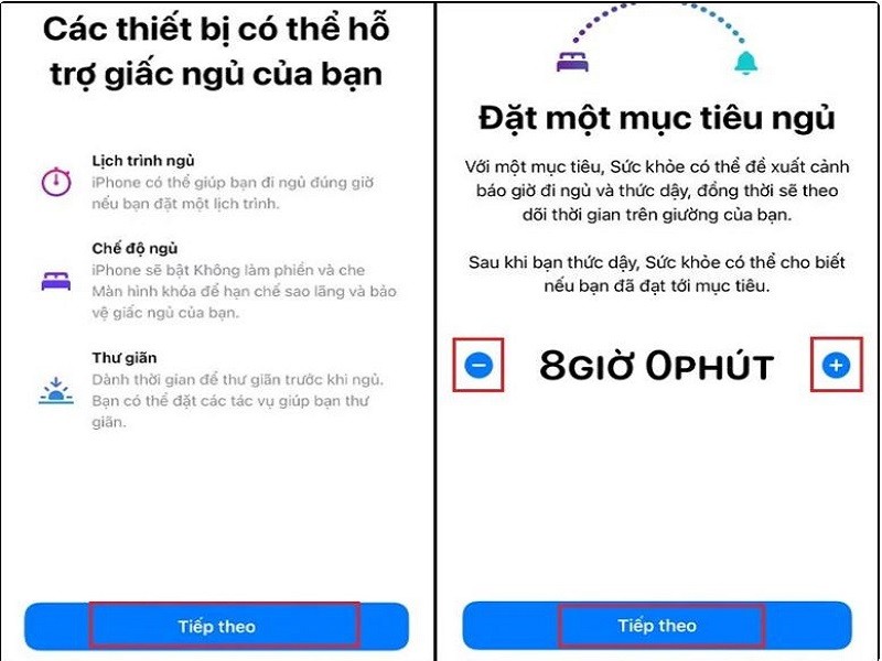 Cách thiết lập chế độ ngủ iPhone trong ứng dụng Sức khoẻ