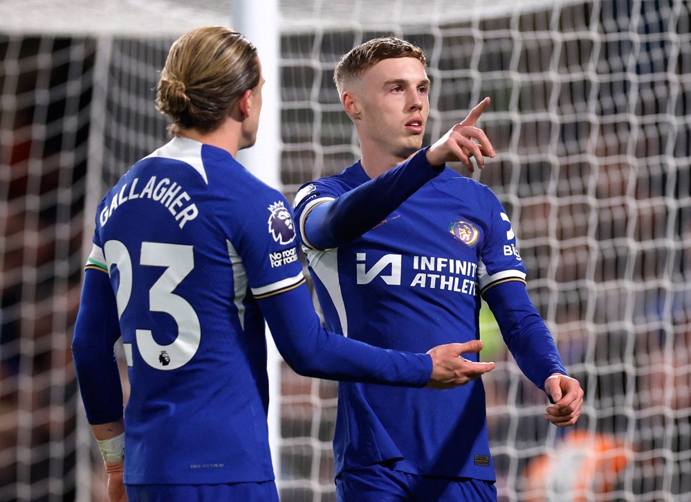 Ghi thêm 4 bàn thắng cho Chelsea, Cole Palmer vươn lên đầu Vua phá lưới Ngoại hạng Anh Ghi thêm 4 bàn thắng cho Chelsea, Cole Palmer vươn lên đầu Vua phá lưới Ngoại hạng Anh