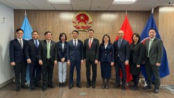 Đại sứ Việt Nam tại Liên hợp quốc làm việc với Bí thư thường trực Trung ương Đoàn TNCS Hồ Chí Minh