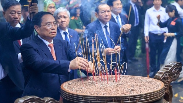 Thủ tướng Phạm Minh Chính dự lễ dâng hương ngày Giỗ Tổ Hùng Vương