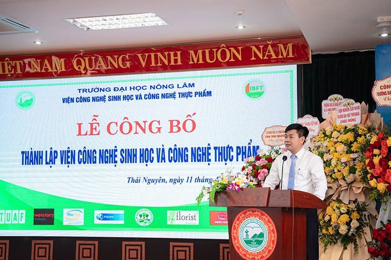 Lễ công bố thành lập Viện Công nghệ Sinh học và Công nghệ Thực phẩm, trường Đại học Nông Lâm, Đại học Thái Nguyên Lễ công bố thành lập Viện Công nghệ Sinh học và Công nghệ Thực phẩm, trường Đại học Nông Lâm, Đại học Thái Nguyên