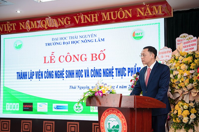 Lễ công bố thành lập Viện Công nghệ Sinh học và Công nghệ Thực phẩm, trường Đại học Nông Lâm, Đại học Thái Nguyên Lễ công bố thành lập Viện Công nghệ Sinh học và Công nghệ Thực phẩm, trường Đại học Nông Lâm, Đại học Thái Nguyên