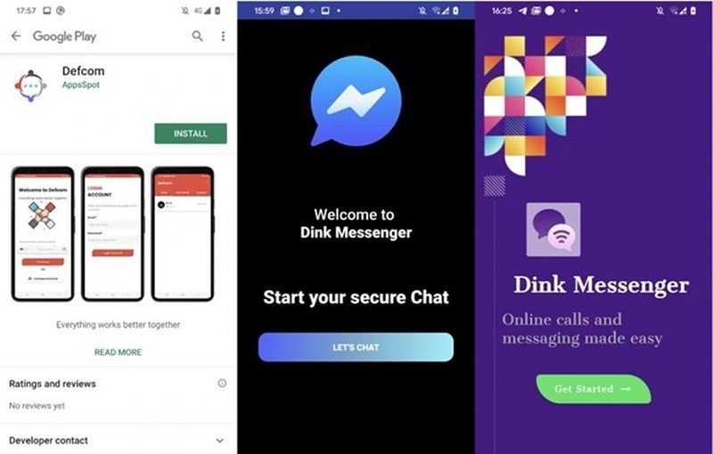 Các ứng dụng độc hại được ngụy trang dưới dạng các ứng dụng nhắn tin miễn phí