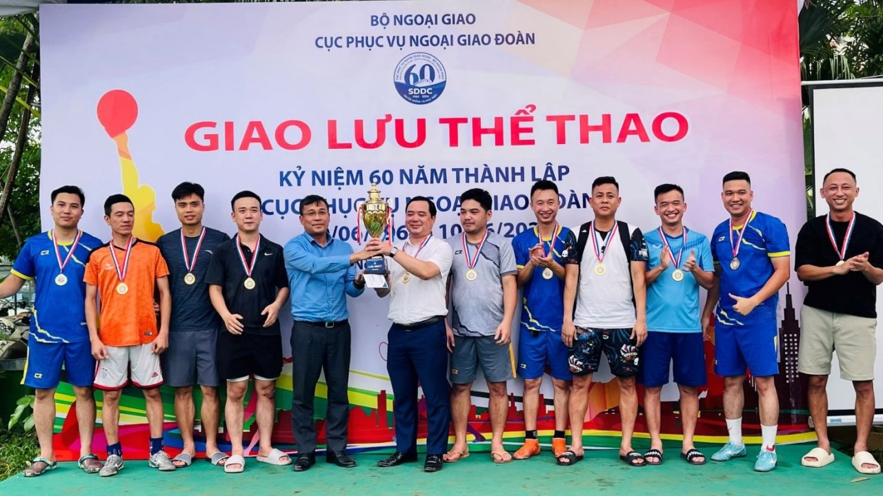 Giao lưu thể thao kỷ niệm 60 năm thành lập Cục Phục vụ Ngoại giao đoàn