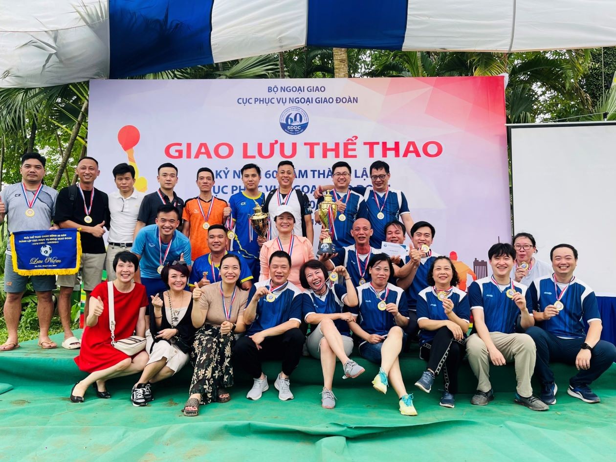 Giao lưu thể thao kỷ niệm 60 năm thành lập Cục Phục vụ ngoại giao đoàn