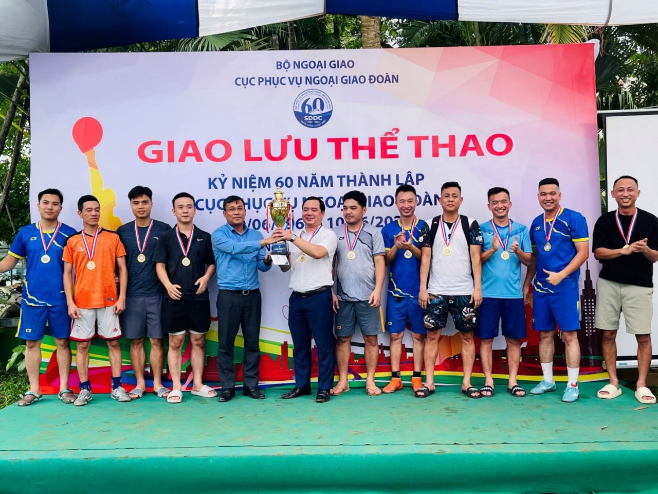 Giao lưu thể thao kỷ niệm 60 năm thành lập Cục Phục vụ ngoại giao đoàn